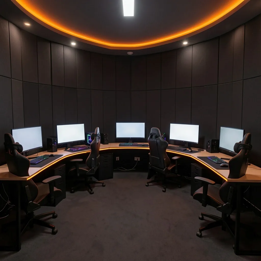 Sala de entrenamiento privada con configuración circular