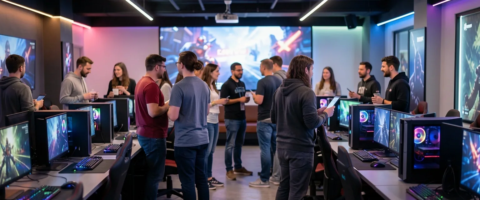 Encuentro comunitario de grupos tecnológicos en las instalaciones