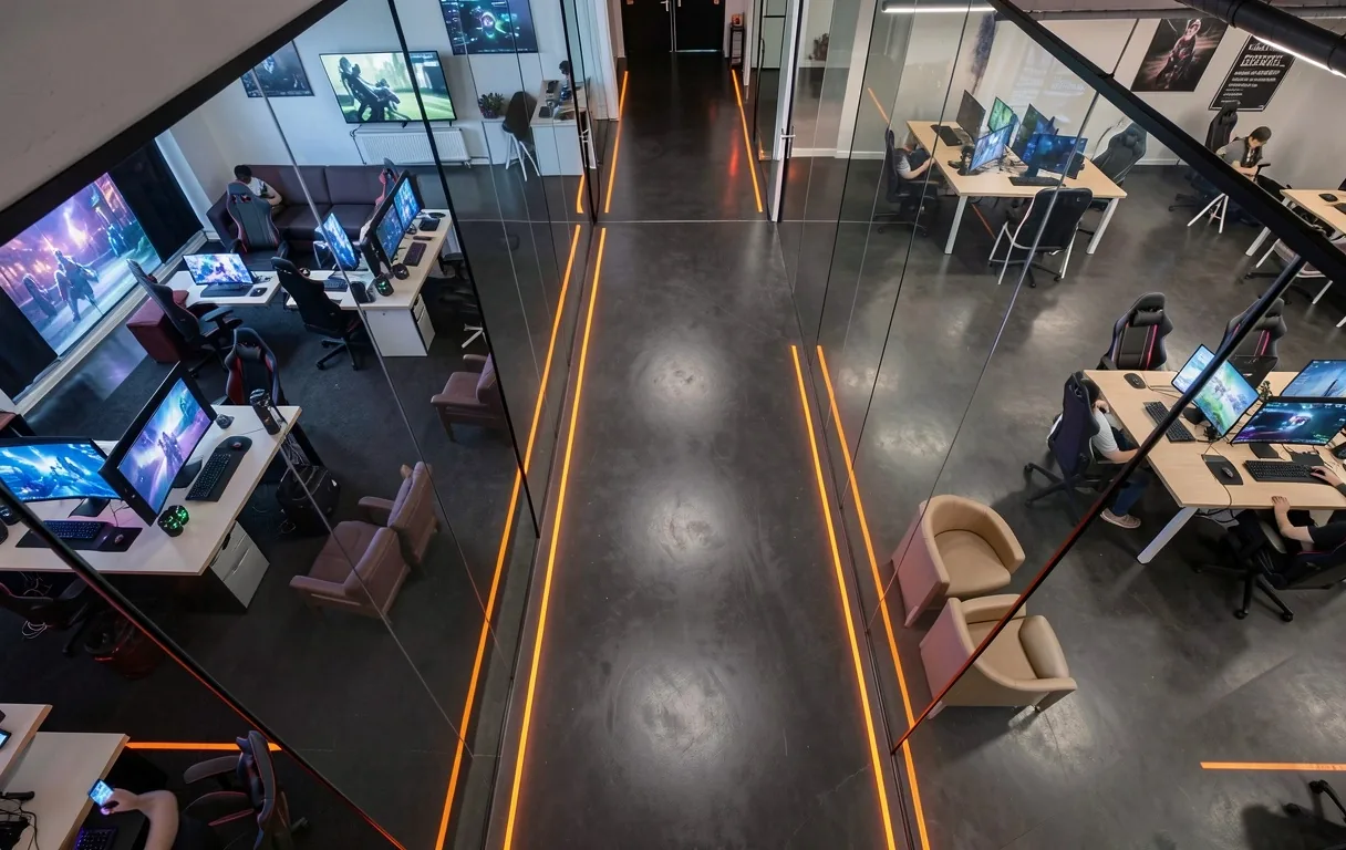 Vista de planta de las zonas de Orbetano Club en Bogotá